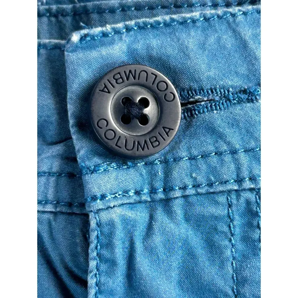 Columbia Men's Blue Stretch Casual Chino Shorts Size 32